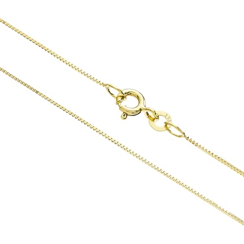 Echtgold 8 kt 333 Gold Goldkette Veneziakette Halskette Kette Collier Schmuck verschiedene Breiten und Längen (45, Veneziakette) von Generisch