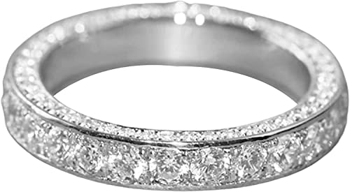 Ehering, modisches Fingerband, exquisites eingelegtes Damen-Accessoire, Schmuck für Party, Ringe für Frauen von Generisch