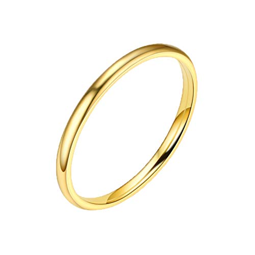 Eheringe Der Ringe Ring Solide 925 Frauen Geometrie Silber Weiß Schmuck Ring Ringe Viele Ringe Set (Gold, 11号) von Generisch