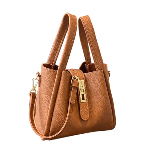 Eimer Tasche Für Damen - Vintage Handtasche Eimerform | Reisezubehör Für Büro Aufbewahrung Dating Radfahren Pendeln Wandern Camping Einkaufen Fitness Outdoor von Generisch