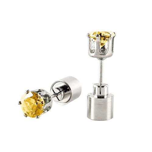 Ein Paar LED-Leuchtohrringe, leuchtende Ohrringe, Ohrringe, Bar, Nachtclub, KTV, leuchtender Schmuck, geeignet für Karneval, Partyzubehör, Tanz, Karneval, Festival Football (Orange, One Size) von Generisch