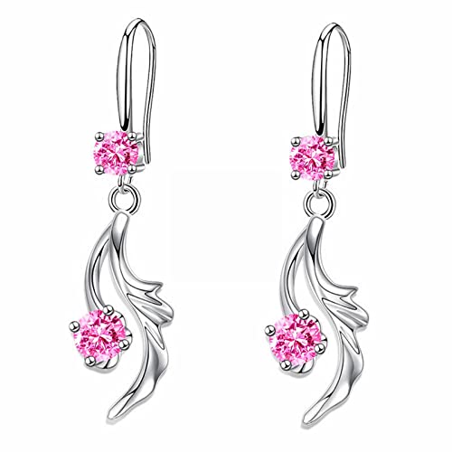 Einfache Zirkonia Wassertropfen Glänzend Mode Damen Ohrringe Damen Kupfer Set Zirkon Fischschwanz Ohrringe Hochzeit Creolen Dünn, Einheitsgröße, Kupfer, Kein Edelstein von Generisch