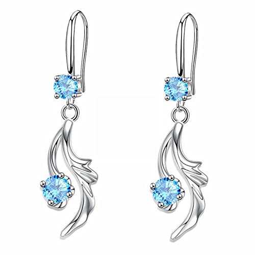 Einfache Zirkonia Wassertropfen Glänzend Mode Damen Ohrringe Damen Kupfer Set Zirkon Fischschwanz Ohrringe Hochzeit Perlen Creolen für Frauen, Einheitsgröße, Kupfer, Kein Edelstein von Generisch