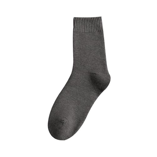 Einfarbig Kuschelsocken Damen Komfortabel Warm Stoppersocken Weich Dick Casual Socken Elastisch Schlafsocken Atmungsaktiv Haus Thermosocken Mittelrohr Rutschfest Haussocken von Generisch
