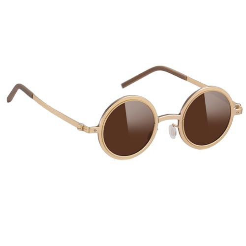 Einstellbare Tint -Sonnenbrille - Elegante Runde Polarisierte Sonnenbrille Mit Integriertem ND -Filter | Mode UV -Blockbrillen Für Urlaubsferien Fischereistand Freizeit Im Freien Sportarten von Generisch