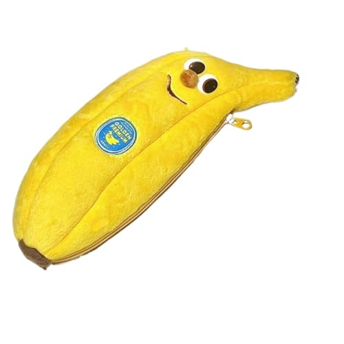 Einzigartiger Cartoon Banana Pen Case, Plüsch-Kosmetik Aufbewahrungstasche, kreatives und komödiantisches Geschenk, von Generisch