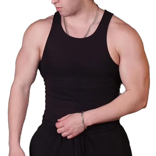 Ekko Beaters, Ekko Beaters For Men, Ekko Beaters Tank Tops Men, Sleeveless Gym Compression Shirt Tops (Black, Medium) von Generisch