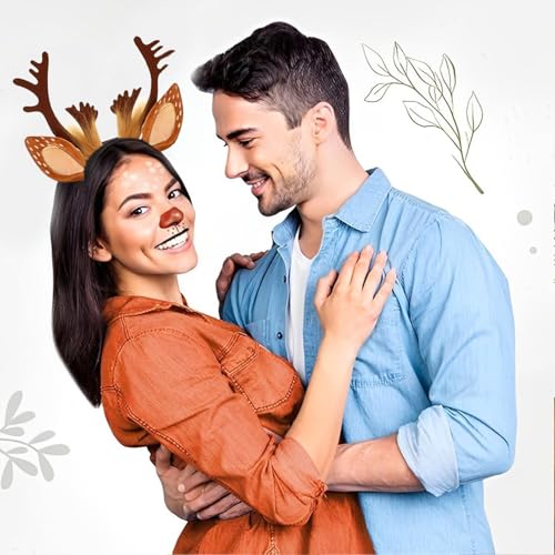 Elastische Weiche Stirnband Ohren und Mütze Grün Kinder Weihnachtsmütze Weihnachtsmütze Kleinkindmütze Kinder Babymütze Accessoires Rutschfestes Haarband (One Size) von Generisch