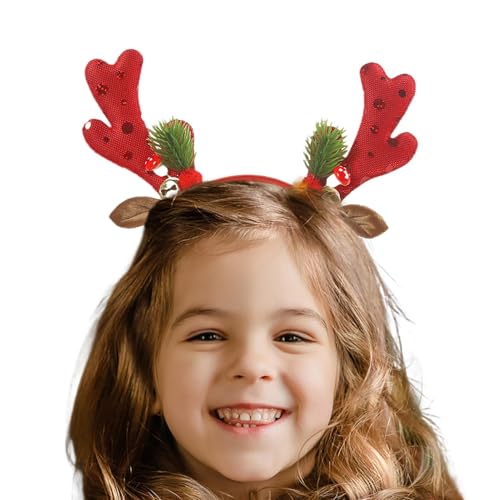 Elch Geweih Stirnband, Weihnachten Geweih Stirnband | Weihnachten Haarband Niedliche Geweih Stirnband,Saisonale Dekorationen für modische Weihnachts-Kopfbedeckungen von Generisch
