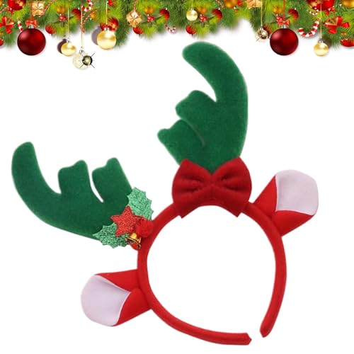 Elchgeweih Haarband | Geweih-Design, Weihnachts-Stirnband für Erwachsene und Kinder, dünnes dickes Haar, Winterurlaub, Kopfbedeckung, Dekoration für Abendessen, Fotografie von Generisch