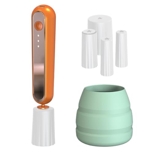 Electric Makeup Brush Cleaner, Portable Cosmetic Brush Washer Machine, ABS, Silicone 3 Modes Adjustable Silent Cosmetics Cleaning Tools, Washing Gadgets for Girls, Women, 18.0x11.5x5.4cm von Generisch