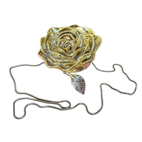 Elegante Abendtasche aus Acryl, kleine Umhängetasche, Crossbody-Börse mit floralen Designs für Hochzeiten und Partys, Galvanisiertes Gold, Einheitsgröße Elegante Abendtasche aus Acryl, kleine Umhängetasche, Crossbody-Börse mit floralen Designs für Hochzeiten und Partys, Galvanisiertes Gold, Einheitsgröße von Generisch