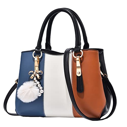 Elegante Damen Handtaschen Umhängetaschen Luxus Geldbörsen und Handtaschen für Frauen Henkel Für Taschen Nähen (Black, One Size) von Generisch