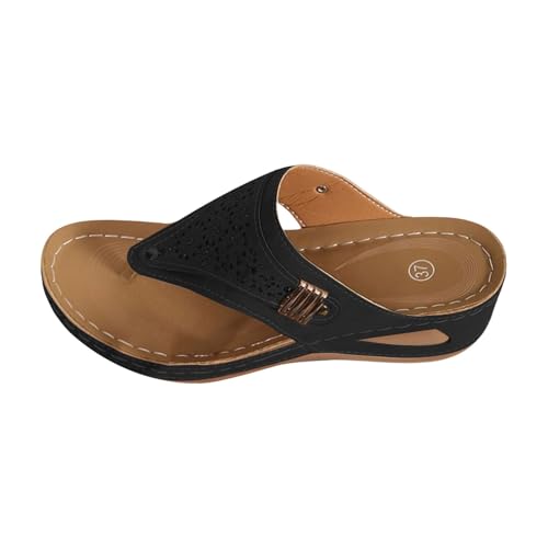 Elegante Damen Sommer Clip -Toe Pantoffeln Plateau Hausschuhe mit Fussbett Rutschfeste Bequeme Offene Flip-Flops Glitzer Riemen Badelatschen AtmungsaktiveAushöhlen Freizeit Schuhe Elegante Damen Sommer Clip -Toe Pantoffeln Plateau Hausschuhe mit Fussbett Rutschfeste Bequeme Offene Flip-Flops Glitzer Riemen Badelatschen AtmungsaktiveAushöhlen Freizeit Schuhe von Generisch