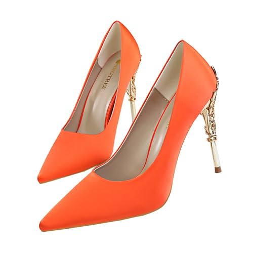 Elegante Frauenpumpen, 4-Zoll-Spitze und Prom-High Heels, stilvolle Slip-on-Stiletto-Schuhe Elegante Frauenpumpen, 4-Zoll-Spitze und Prom-High Heels, stilvolle Slip-on-Stiletto-Schuhe von Generisch