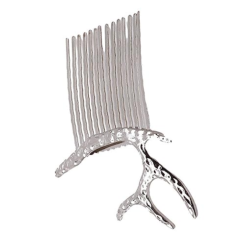 Elegante Hirschgeweih Form Haarkamm Haarspangen Styling Tiara Haarspangen Haarspange Zubehör Für Frauen Damen Silber Zuverlässige LeistungNützlich und attraktiv. von Generisch