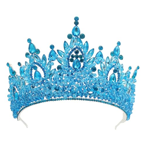 Elegantes, handgefertigtes Diadem für Damen mit mehrfarbigen Kristallperlen, ein Feen-inspirierter Kopfschmuck für Brautjungfern und Themen, Tiaras, Strass von Generisch