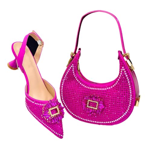 Elegantes und formelles Damen-Handtaschen-Set mit Absatz und passendem Handtaschen-Set für Hochzeiten, Partys, 3, 44 EU Elegantes und formelles Damen-Handtaschen-Set mit Absatz und passendem Handtaschen-Set für Hochzeiten, Partys, 3, 44 EU von Generisch