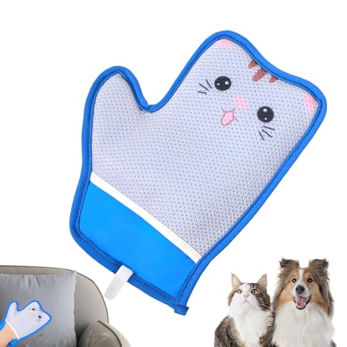 Elektrostatischer Tierhaarentferner - Elektrostatischer Handschuh Zur Haarentfernung Für Katzen - Antistatischer ergonomischer wiederverwendbarer Reinigungsschaber für Tierhaare auf Bettwäsche, Möbeln von Generisch