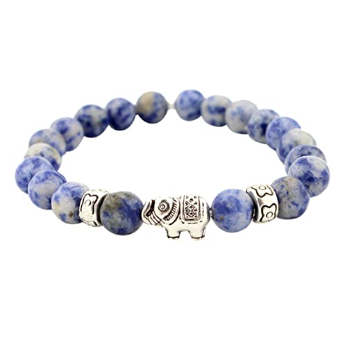 Elephant Bracelet Elastic Supports Elephant International Einheitsgröße, passend für Männer Frauen Feines Armband Feines Armband (Purple, One Size) von Generisch