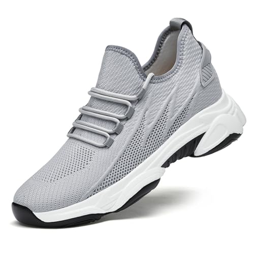 Elevate Shoes Herren 10cm Aufzug Schuhe Unsichtbare Höhe Heben Höhere Turnschuhe Orthopädische Schuhe Laufschuhe Sommerschuhe Sportschuhe Wanderschuhe Männer Leichte Mesh Joggingschuhe Freizeitschuhe von Generisch