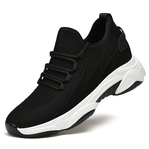 Elevate Shoes Herren 10cm Aufzug Schuhe Unsichtbare Höhe Heben Höhere Turnschuhe Orthopädische Schuhe Laufschuhe Sommerschuhe Sportschuhe Wanderschuhe Männer Leichte Mesh Joggingschuhe Freizeitschuhe von Generisch