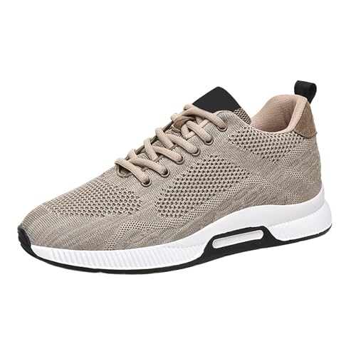 Elevate Shoes Herren 6 cm 37-48 Große Größe Laufschuhe Mit Plateau Sneaker Weich Leicht Wanderschuhe Mesh Luftdurchlässig Joggingschuh Cushion Straßenschuhen Trend Freizeitschuhe Breeze Schuhe von Generisch