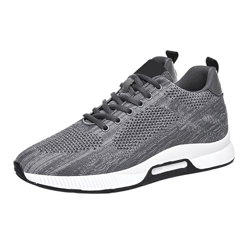 Elevate Shoes Herren 6 cm 37-48 Große Größe Laufschuhe Mit Plateau Sneaker Weich Leicht Wanderschuhe Mesh Luftdurchlässig Joggingschuh Cushion Straßenschuhen Trend Freizeitschuhe Breeze Schuhe von Generisch