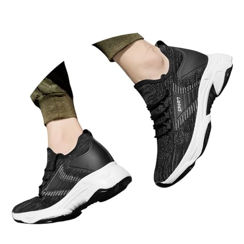 Elevate Shoes Herren rutschfest Sportschuhe Leicht Walkingschuhe Bequeme Freizeitschuhe Sportlich Straßenlaufschuhe Elegant Weite Breit Trekkingschuhe Halbschuhe von Generisch