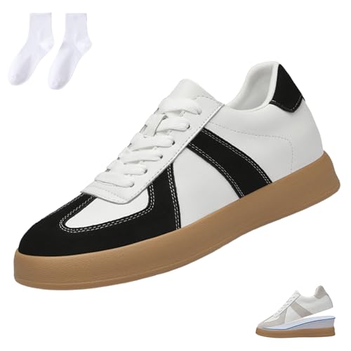 Elevateshoes Urban, Elevate Shoes 4/6/8cm, Schuhe Die Größer Machen Atmungsaktiv rutschfest Unsichtbarkeit (Colorblock-Erhöhung: 6 cm, Erwachsene, 43, Numerisch, EU Schuhgrößensystem, M) von Generisch