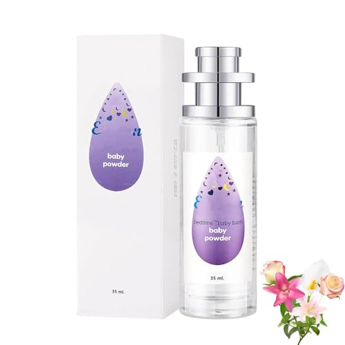 Elyven Babypuder-Parfüm, Baby-Soft-Parfümspray, Pulver-Parfums Spray, lang anhaltende Feuchtigkeit und Duft, Blumen- und cremiges Aroma für Frauen und Männer (lila) von Generisch
