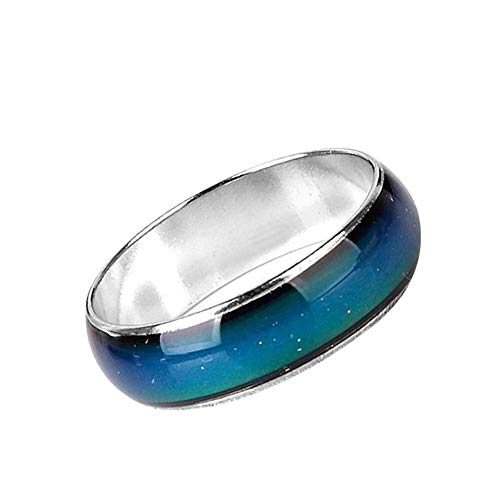 Emotion Feeling Magic Ring Stimmung Farbe veränderbar Legierung Ring Farbwechsel Fingerring Schmuck 15,7 mm praktisch und beliebt von Generisch
