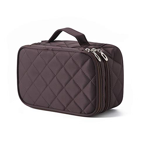 Englisch: Make-up-Organizer mit Gurt, große Kosmetiktasche für Damen, Reisetasche für Pinsel, Lidschatten-Palette, Lippenstift und wichtige Dinge von Generisch