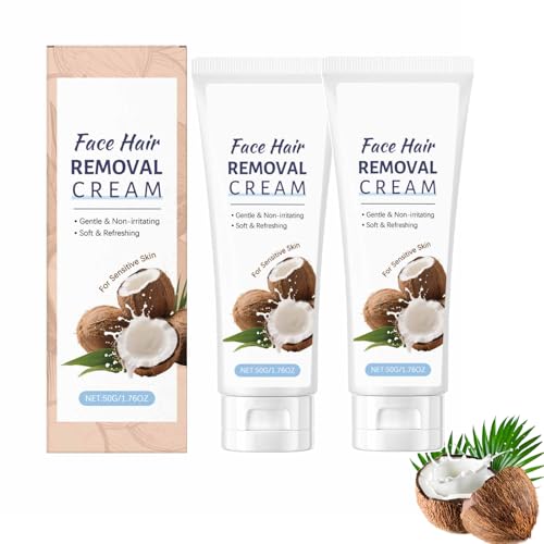 Enthaarungscreme Gesicht, Haarentferner Creme Gesicht, Gesichtshaarentferner Für Frauen, Haarentfernung, Enthaarungscreme Für KöRper, Quick & Painless Hair Removal, Für Sensitive Skin (50g, 2PC) Enthaarungscreme Gesicht, Haarentferner Creme Gesicht, Gesichtshaarentferner Für Frauen, Haarentfernung, Enthaarungscreme Für KöRper, Quick & Painless Hair Removal, Für Sensitive Skin (50g, 2PC) von Generisch