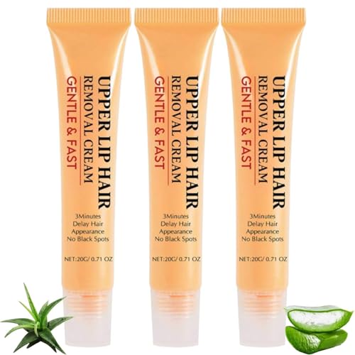 Enthaarungscreme Gesicht,Gesichtshaarentfernung Creme,Haarentfernung Gesicht Damen,Haar Entfernungs Creme,Sanfte Beruhigende Enthaarungscreme, für Face und Körper (3) von Generisch