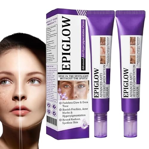 Epiglow Melanex Advanced Anti-Hyperpigmentierungscreme, 2er-Pack Anti-Dark Spots Entferner, Dunkle Spots Creme für die Behandlung von Hyperpigmentierungsbehandlung, Anti-Aging Feuchtigkeitsbehandlung von Generisch