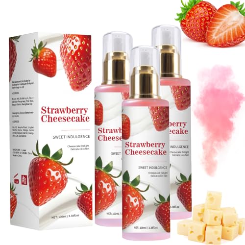 Erdbeere Bodyspray Damen,Langanhaltender Duft Body Mist,Strawberry Milk Body Spray, Strawberry Cheesecake Aroma,Lang anhaltender Duft,Süß Und Verführerisch,Süßer Erdbeertraum Auf Ihrer Haut (3PC) Erdbeere Bodyspray Damen,Langanhaltender Duft Body Mist,Strawberry Milk Body Spray, Strawberry Cheesecake Aroma,Lang anhaltender Duft,Süß Und Verführerisch,Süßer Erdbeertraum Auf Ihrer Haut (3PC) von Generisch