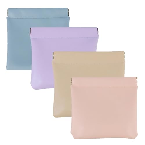 Erebloom Pouchic, Erebloom Lederbeutel, personalisierter Leder-Organizerbeutel mit Druckknopfverschluss, kleine tragbare Kosmetiktaschen für Frauen (A#) von Generisch