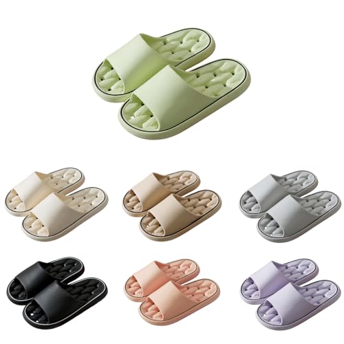 Ergonomische Wolkenschuhe Damen Herren Ultraweiche Schnelltrocknende Bequem Super Weich Rutschfest Badeschuhe Slippers Leicht Memory‑Foam Slipper mit Rutschfester Sohle Hausschuhe von Generisch