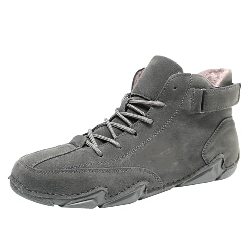 Ergonomischer Herren Sneaker, Wasserdichter & Schmerzlindernder BarfußSchuh FüR Herbst Und Winter, Winterschuhe Herren, BarfußSchuhe,WäRme Komfort Trekkingschuhe,Wasserdicht rutschfest SchnüRschuhe von Generisch