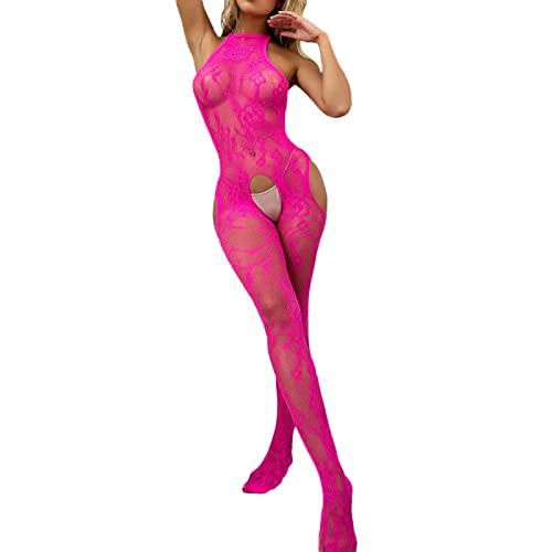 Erotische Bodystockings Für Damen Dessous Strapse Sexy Aushöhlen Unterwäsche Spitze Nachtwäsche Reizwäsche Für Sex Damen Unten Offen Netzbody Corsage Damen Reizwäsche Mit Loch von Generisch