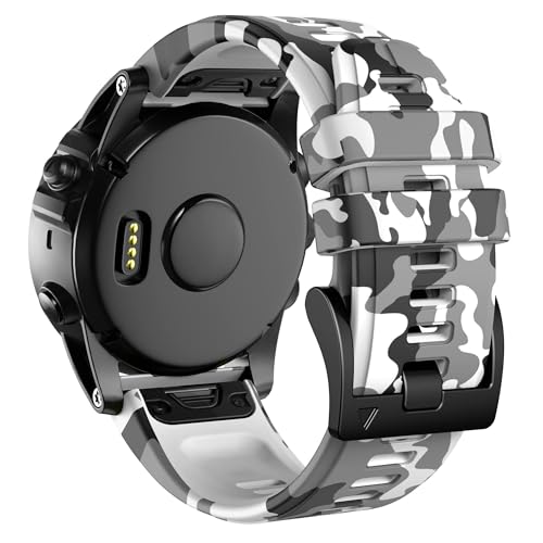 Ersatzarmband für Fenix 7X, 26 mm, Silikon, Ersatz für Fenix 5X/Fenix 5X Plus/Fenix 6X/Fenix 6X Pro/Tactix Delta/Descent MK2i Smartwatches, A von Generisch