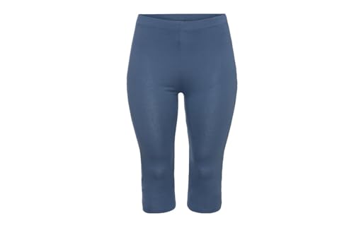 Esmara Capri Leggings Mit Baumwolle Übergröße Plussize Große Größen L - 3XL (DE/NL/SE/PL, Alphanumerisch, XL, Regular, Regular, Blau) von Generisch