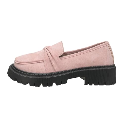 Espadrilles für Damen mit Blockabsatz Plattform Schlupfschuhe Segelschuhe Einzelschuhe Atmungsaktiv Mary Janes Pumps Loafer Mokassins Trachtenschuhe Freizeitschuhe Bootsschuhe Orthopädische von Generisch