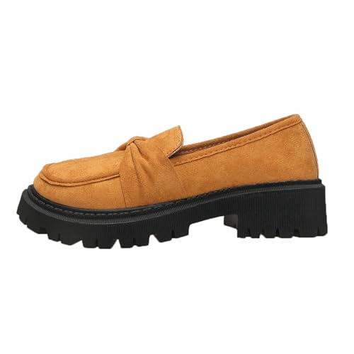 Espadrilles für Damen mit Blockabsatz Plattform Schlupfschuhe Segelschuhe Einzelschuhe Atmungsaktiv Mary Janes Pumps Loafer Mokassins Trachtenschuhe Freizeitschuhe Bootsschuhe Orthopädische von Generisch