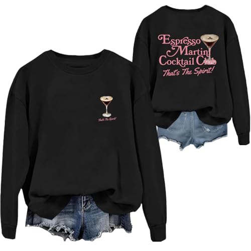 Espresso Martini Sweatshirt, Espresso Martini Sweatshirts, Martini Sweatshirt, Martini Sweatshirts, Unisex Sweatshirt, Schwarz , 3XL Espresso Martini Sweatshirt, Espresso Martini Sweatshirts, Martini Sweatshirt, Martini Sweatshirts, Unisex Sweatshirt, Schwarz , 3XL von Generisch