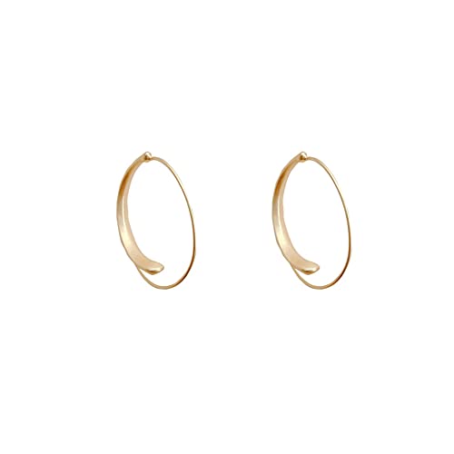 Europäische und amerikanische klassische goldene Metall-Creolen-Ohrringe, modisch, Damen, Weihnachten, Party, Mädchen, ausgefallene Ohrringe, Schmuck, Langlebigkeit von Generisch