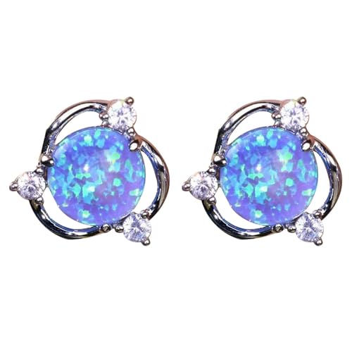 Europäische und amerikanische runde rotierende Ohrringe, einfache personalisierte leichte Ohrringe, französische Temperament-Legierung, Damen-Ohrring-Set für mehrere Piercings, Einheitsgröße von Generisch