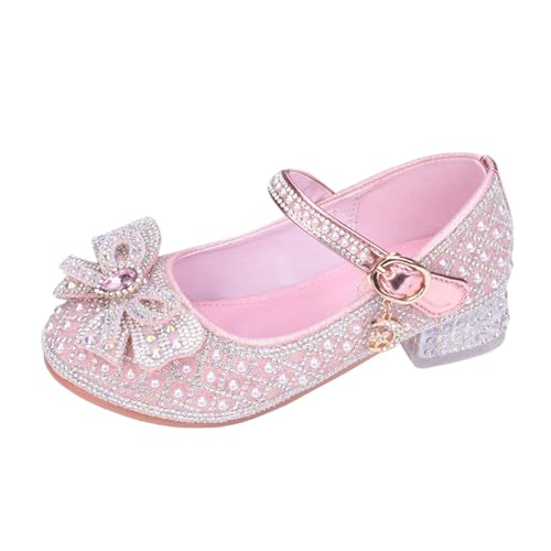 Eva 34 Mädchen Kristall Schuhe Frühling Kinder Schuhe weiche Sohle Kinder Einzelschuhe Lauflernschuhe (33.5 Big Kids) von Generisch
