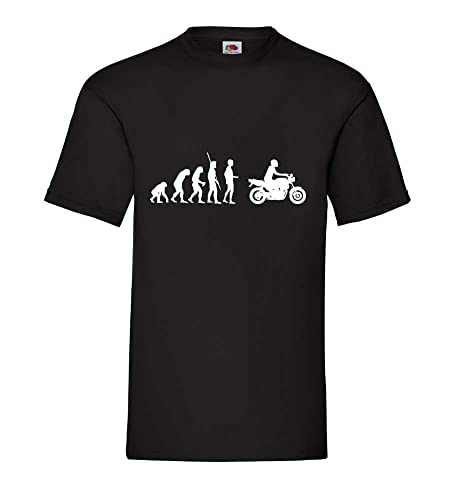 Evolution Motorrad Naked Bike Männer T-Shirt Schwarz 3XL von shirt84